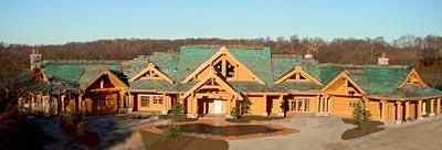 Log Home Exterior Photo