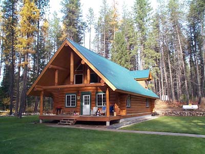 Log Home Exterior Photo