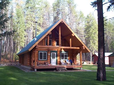 Log Home Exterior Photo