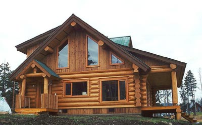 Log Home Exterior Photo