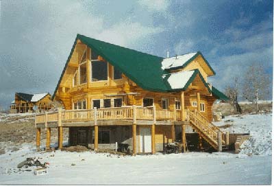 Log Home Exterior Photo