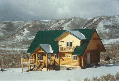 Log Home Exterior Photo