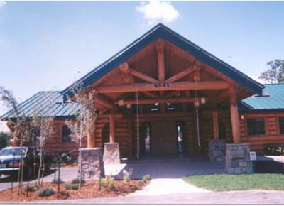 Log Home Exterior Photo